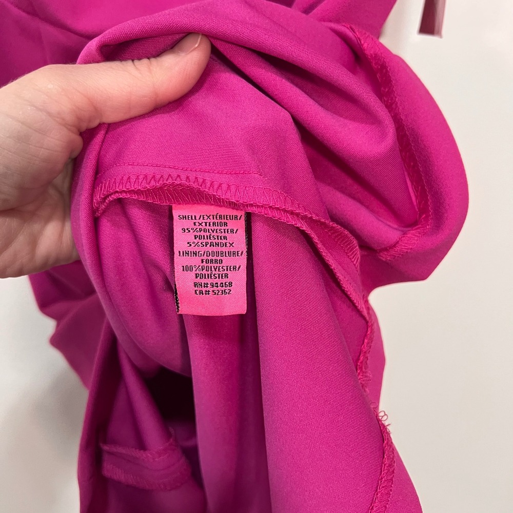 Betsey Johnson Fuchsia Pink Crossover Cutout Back Sheath Dress Womens Size 6 NWT - Picture 8 of 8